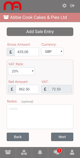 Mayday Accountants Screen 2