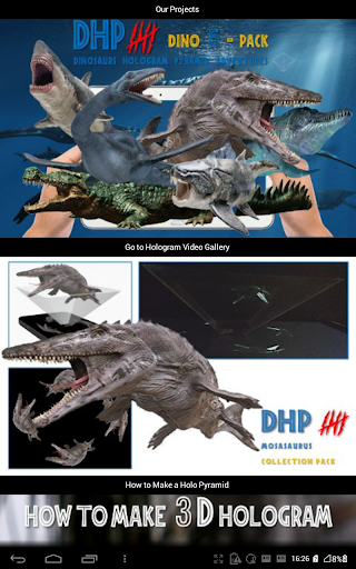 DINOSAURS HOLOGRAM HOLO DHP5 Screen 3