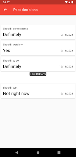 DizaynSite Decider App Screen 2