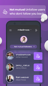 Captura de Pantalla 2 Massi: Mass Unfollow for Insta android