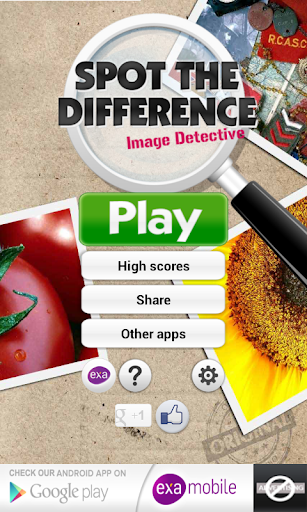 Android application Spot the Difference screenshort