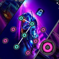 Neon Car - App Lock Master Theme