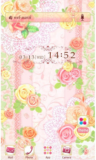 Android application Golden Pastel Wallpaper Theme screenshort