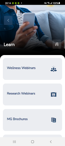 MGFA MyMG Mobile App Screen 2