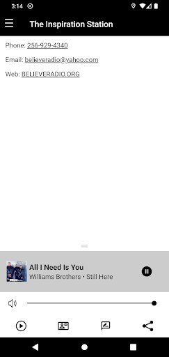 Android application BELIEVE Radio screenshort