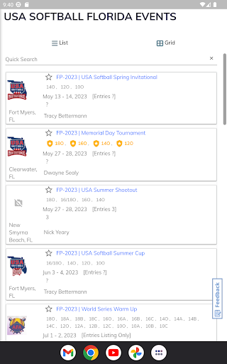 USA Softball of Florida