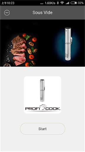 Android application Proficook Sous Vide screenshort