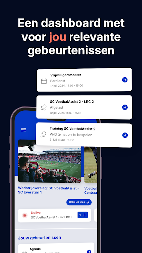 Android application VoetbalAssist ClubApp screenshort
