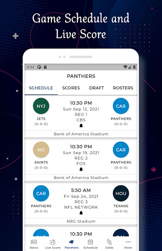 Carolina - Football Live Score Screen 2
