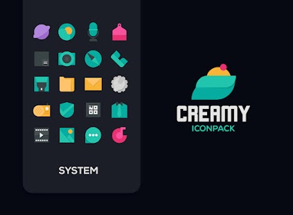 Creamy Icon pack لقطة شاشة