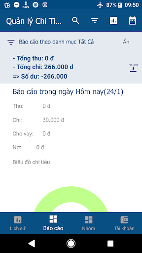 Quản lý chi tiêu -Quan ly chi Screen 2