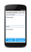 screenshot of Portuguese English Translator