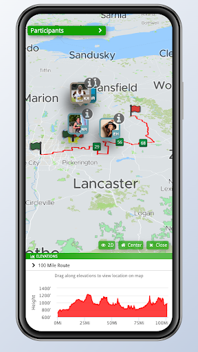 Pelotonia Ride Tracker Screen 3