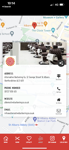 Android application Alternative Barber screenshort