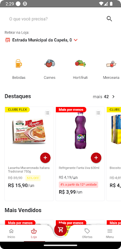 Android application Flex Atacarejo screenshort