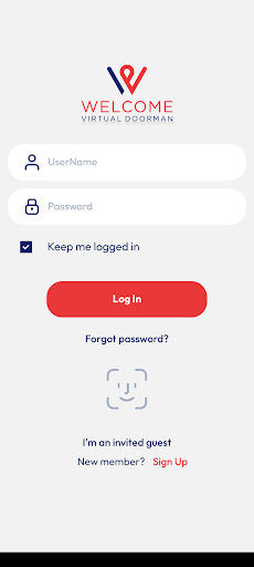 Android application Welcome by Virtual Doorman screenshort