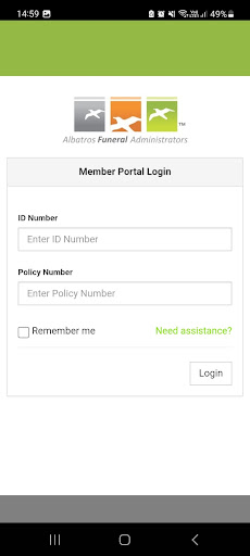 Albatros Member Portal Screen 2