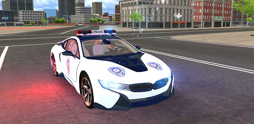 American i8 Police Car Game 3D cover