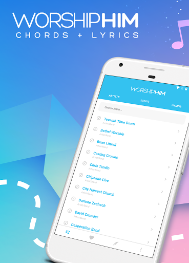 Android application WorshipHIM - Chords & Lyrics screenshort
