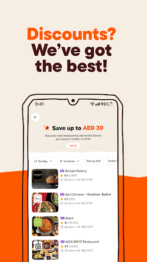 Screenshot of talabat: Food, grocery & more