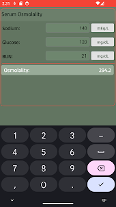 Osmolality Calculator