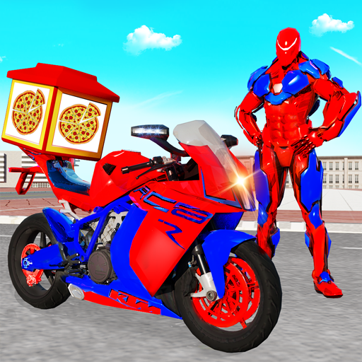 Superhero Bike Delivery Taxi  Icon