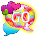 GO SMS - Hearts N Rainbows icon