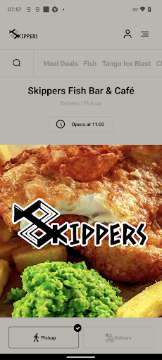 Android application Skippers Fish Bar & Café screenshort