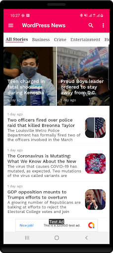 WordPress News App
