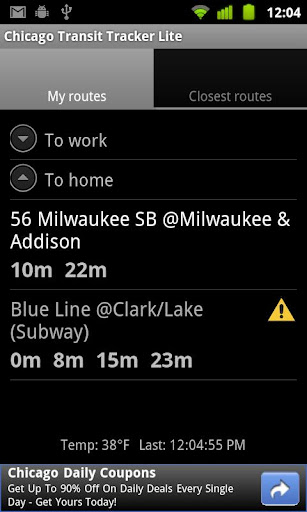 Chicago Transit Tracker Lite