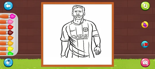 Coloring World Football Player