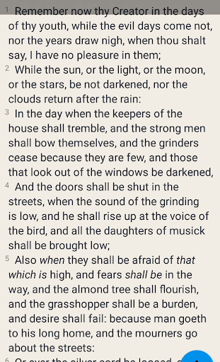 Android application King James Bible -KJV Offline screenshort