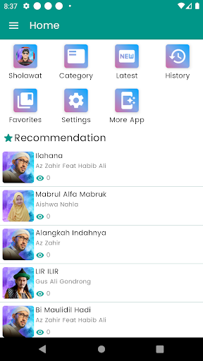 Android application Sholawat Gus Miftah Offline screenshort