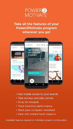 Android application Power2Motivate screenshort