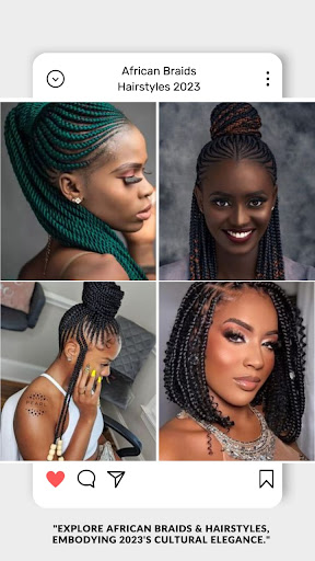 Android application African Braids Hairstyles 2023 screenshort