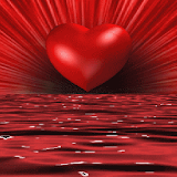 Red Heart Water LWP icon