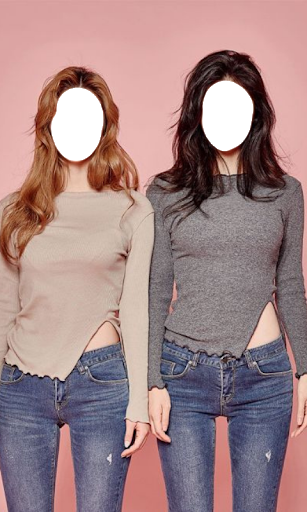 Twin Girls Outfit Photo Fames Screen 3