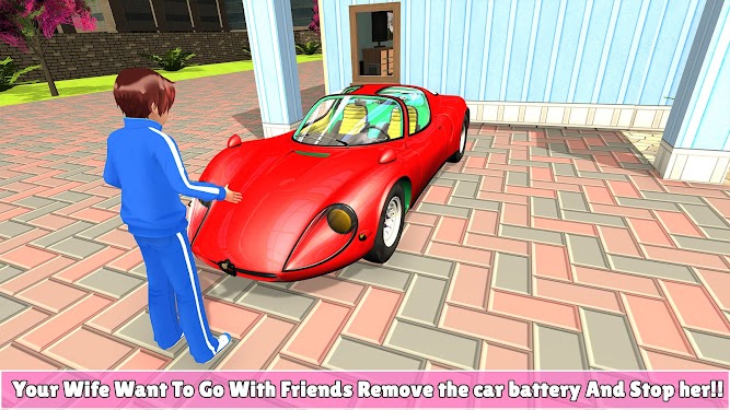 #3. Anime Scary Wife: Virtual Family Life (Android) By: BitTechStudio