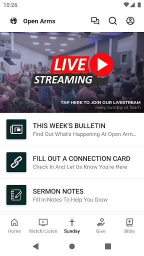 Open Arms Assembly of God Screen 3
