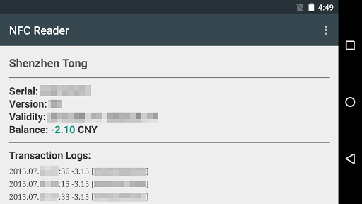 NFC Reader Screen 3