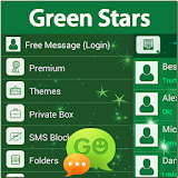 GO SMS Green Stars icon