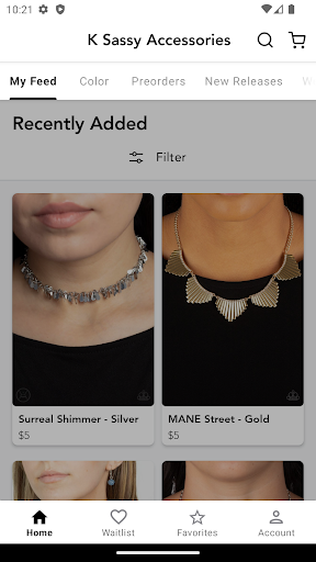 Android application K Sassy Accessories screenshort