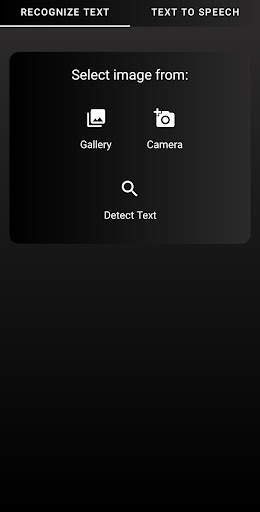 Android application Image to Text to Speech screenshort