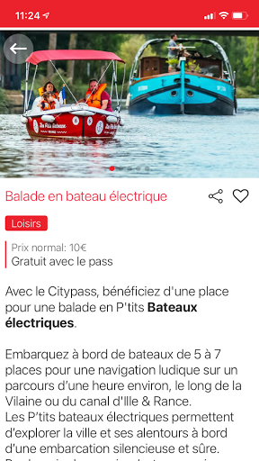 Rennes Citypass Screen 3