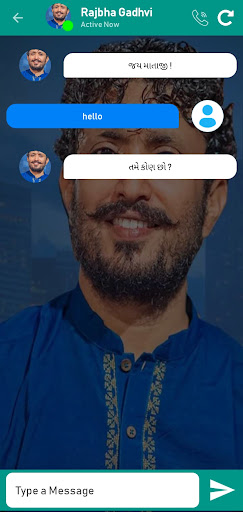 Android application Rajbha Gadhvi Fake Video Call screenshort