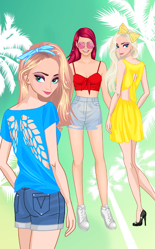 Lovely sisters dress up game Screen 2
