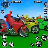 Superhero Bike Mega Ramp Game icon