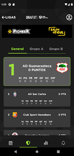 UNAFUT Liga ULATINA Screen 3