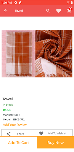 Android application Co-optex Online Shopping App screenshort