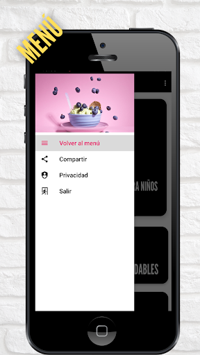 Android application Desayunos Saludables screenshort